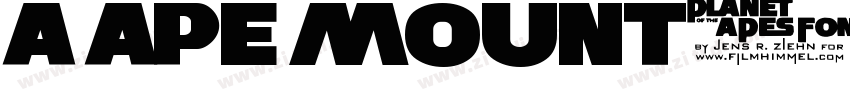 a ape mount字体转换